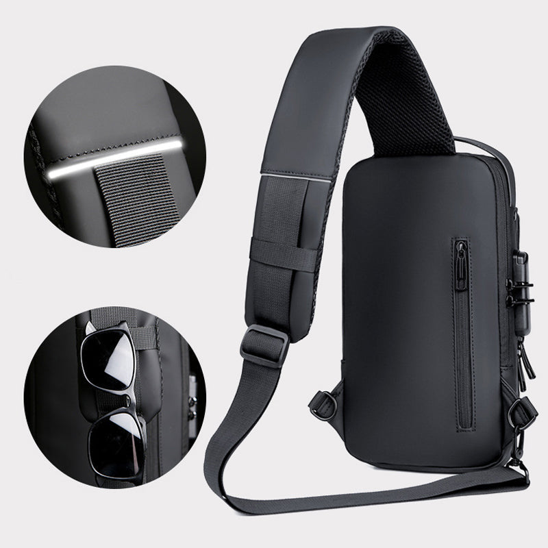 USB Opladelig Tyverisikret Sling/Skulder sportstaske