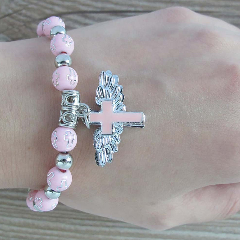 Armbånd med englevinger og kors
