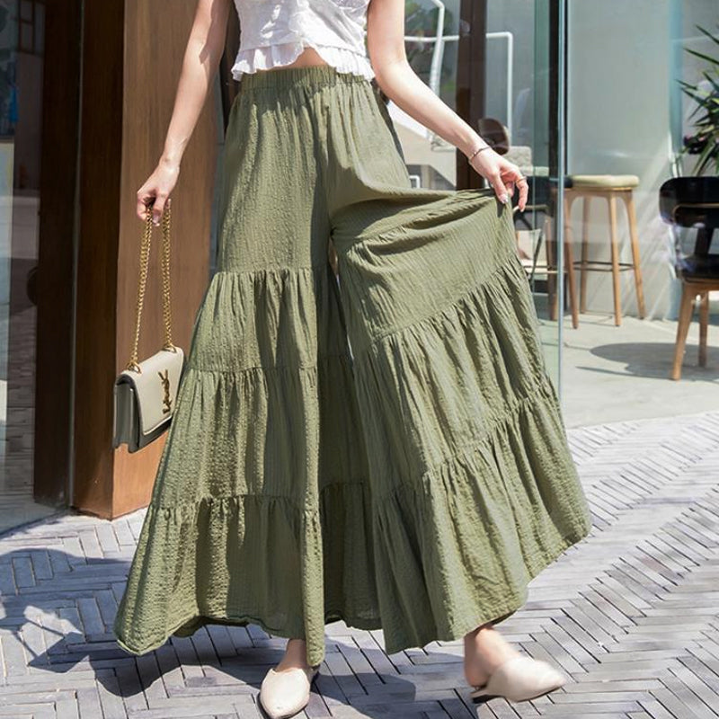 Monochrome retro beach pants