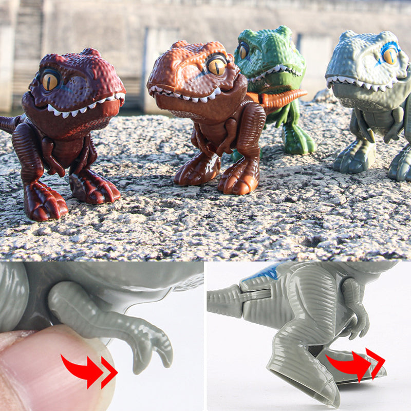 Fingerbidende Dinosaur-animeret actionfigurs legetøj