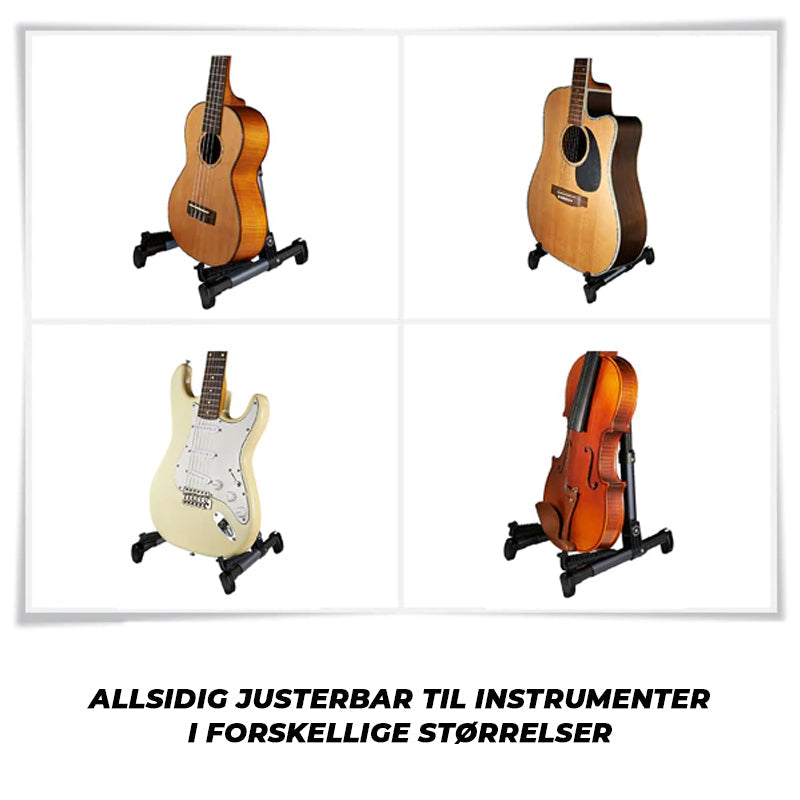 Foldbart instrumentstativ til guitar