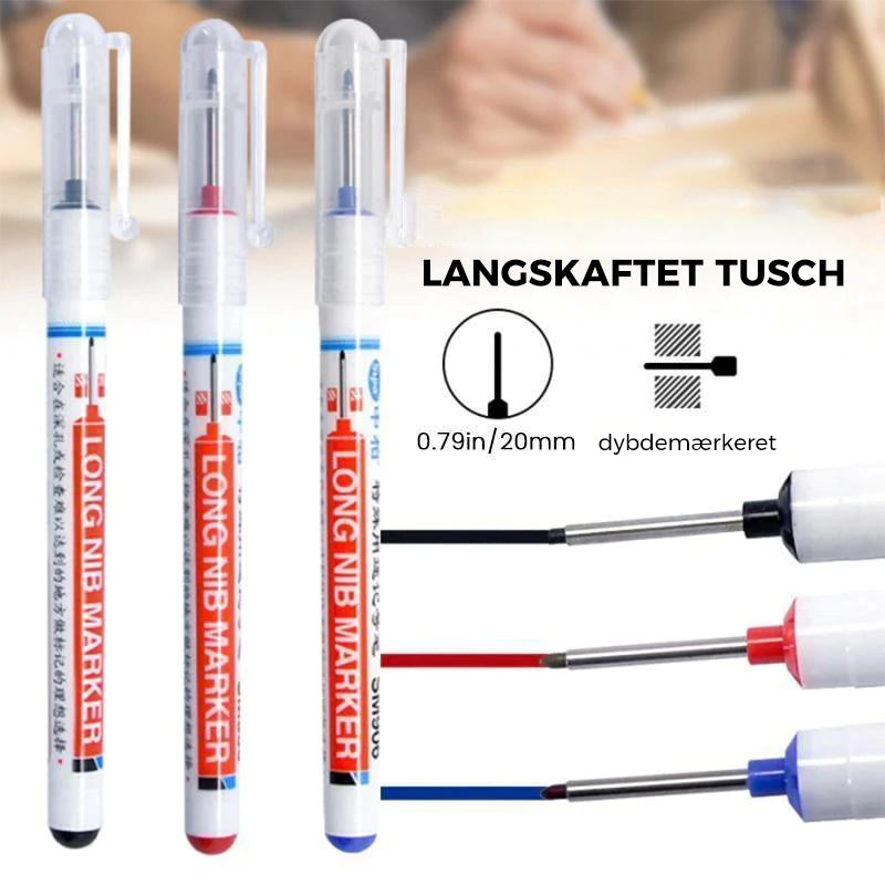 Langskaftet multifunktionsmarkør til badeværelse og træbearbejdning