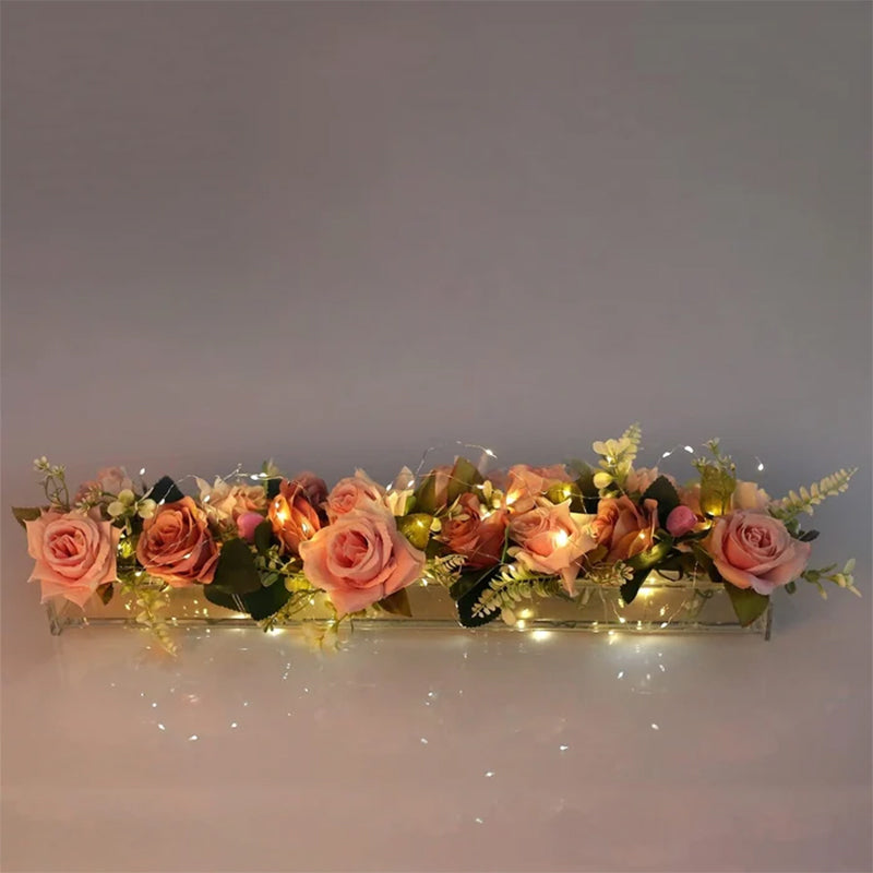 Gennemsigtig akrylblomstervase