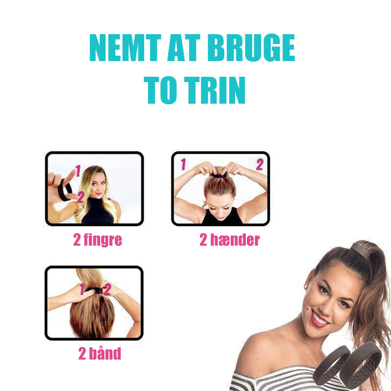 Foldbar silikone hårring