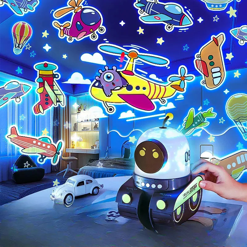 Robot stjerneprojektor lampe
