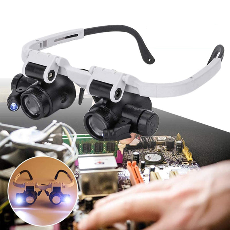 LED-brille forstørrelsesglas