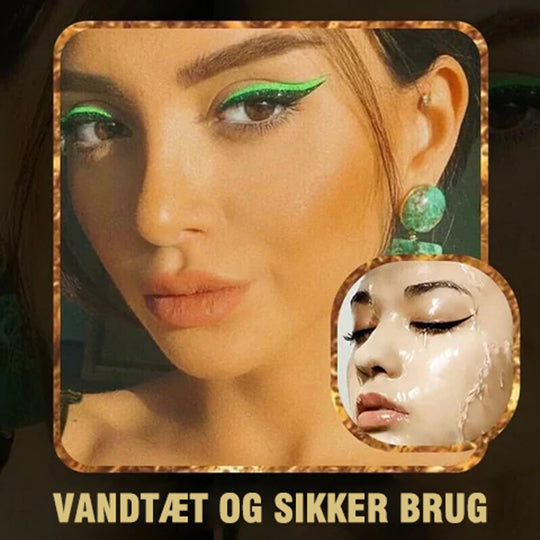 Vandtæt og genanvendelig eyeliner og øjenvipper klistermærke