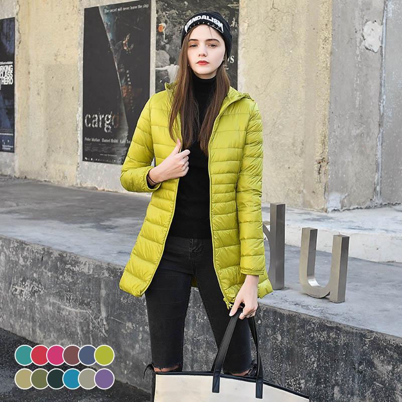 Letvægts mellemlang jakke til kvinder