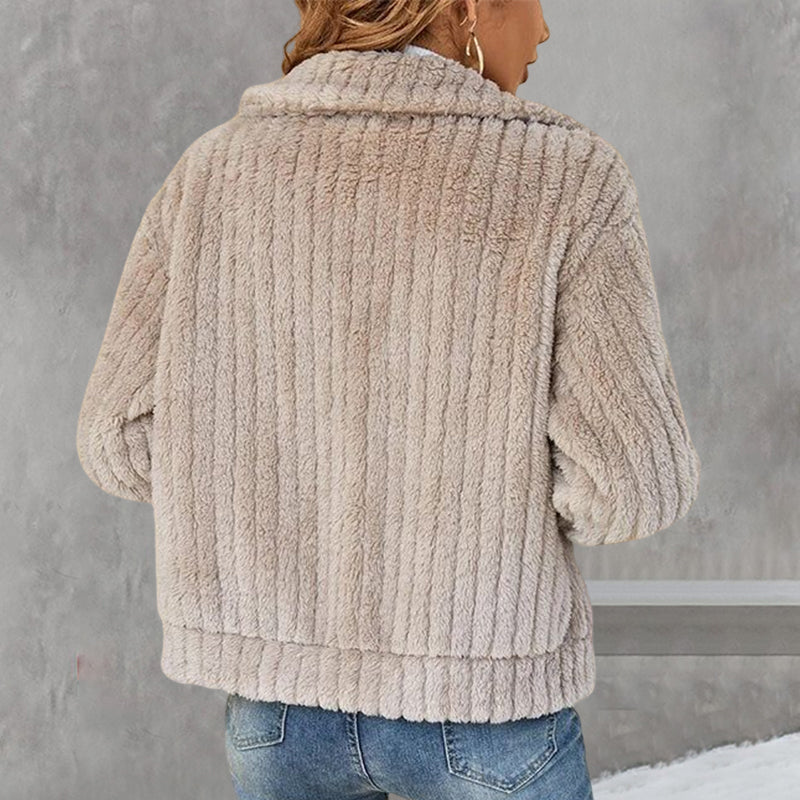Clidress polarfleece reversjakke med fuld lynlås