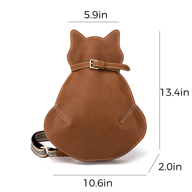 Katteformet Crossbody Taske