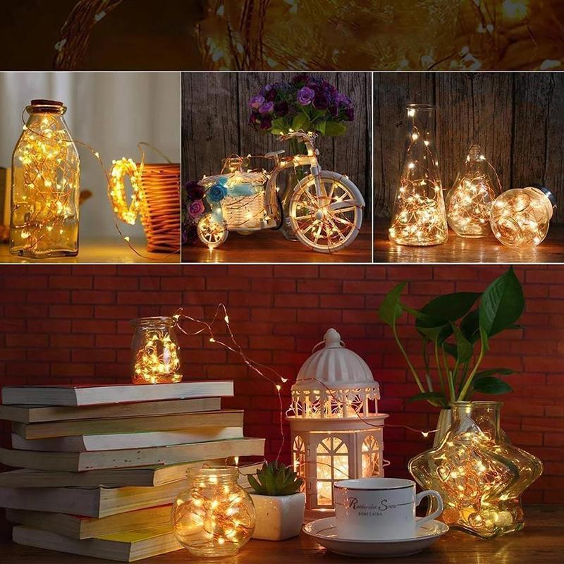 LED flaske lys kork nat lys DIY deco gave