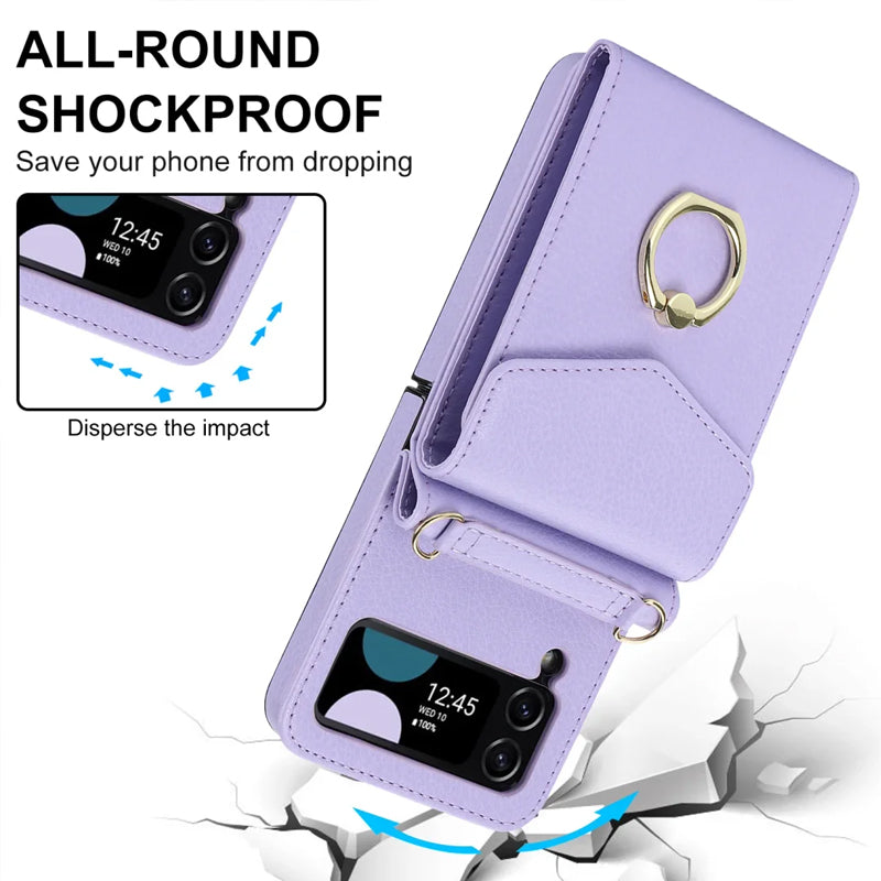 Z Flip5 Foldable Messenger Phone Case for Samsung Flip4