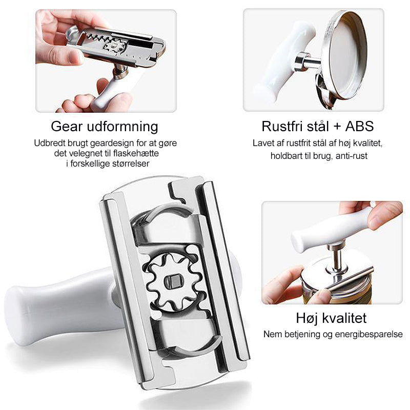 Størrelse justerbar rustfrit stål dåseåbner flaske Tin Cap