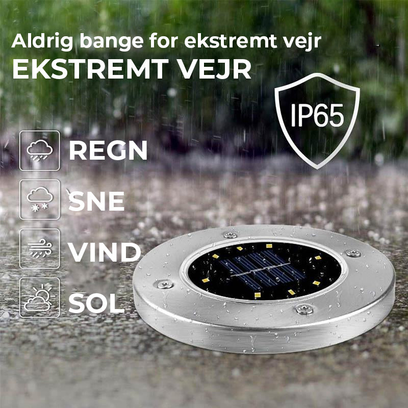 LED Solar baglygte