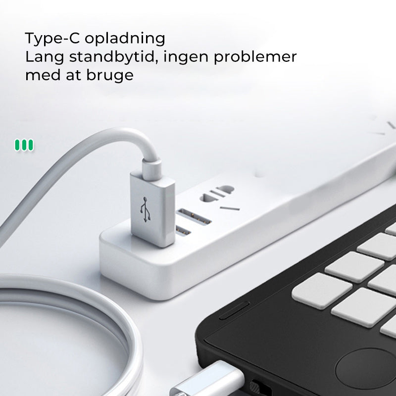 Foldbar lommeregner til håndskrivning