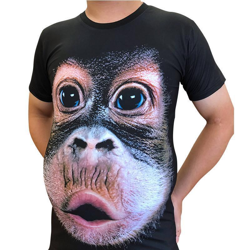 Sjov Gorilla 3D T-shirt