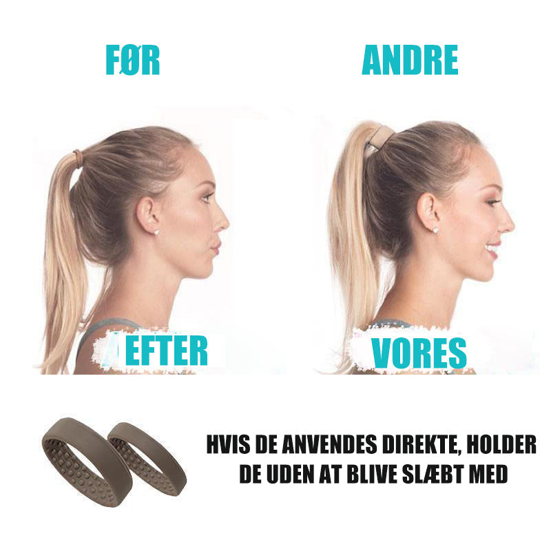 Foldbar silikone hårring