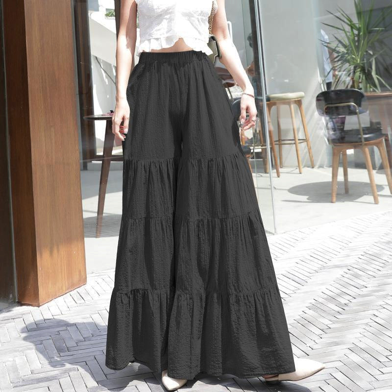 Monochrome retro beach pants
