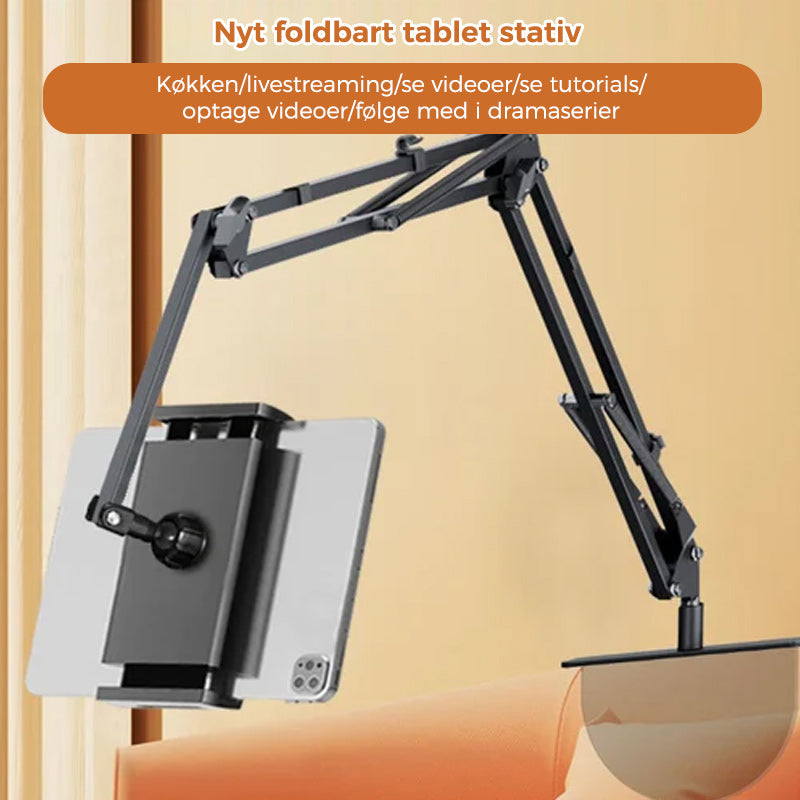 Udtrækkelig og skjult sengestelsmonteret telefon/tabletholder