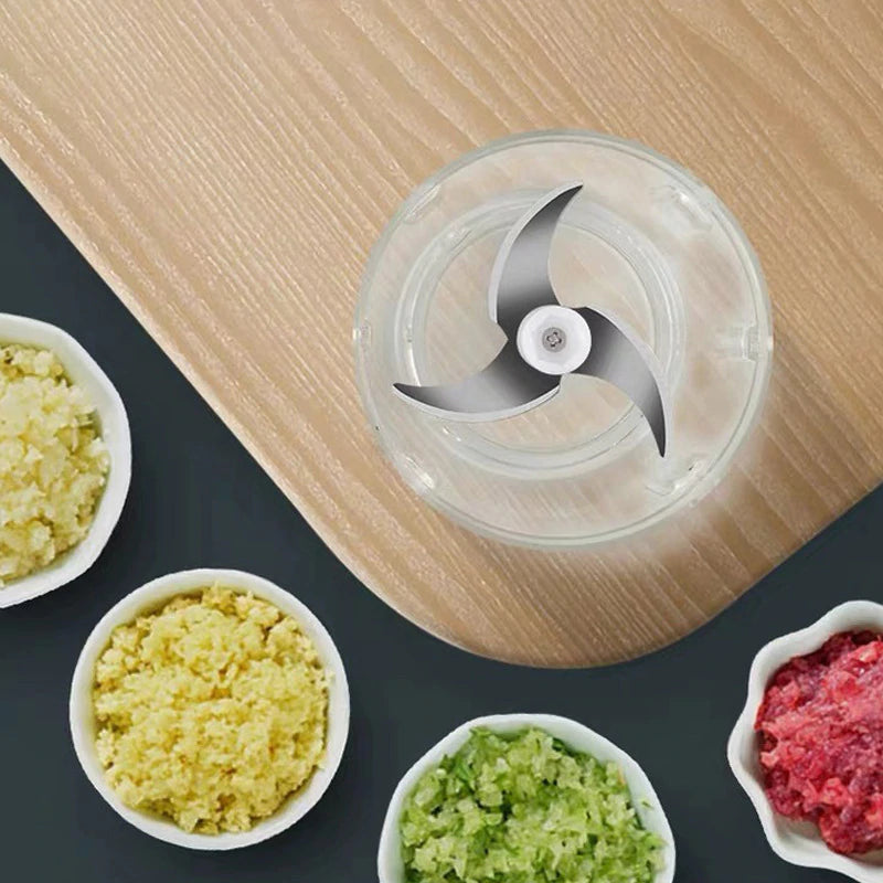 Praktisk mini foodprocessor