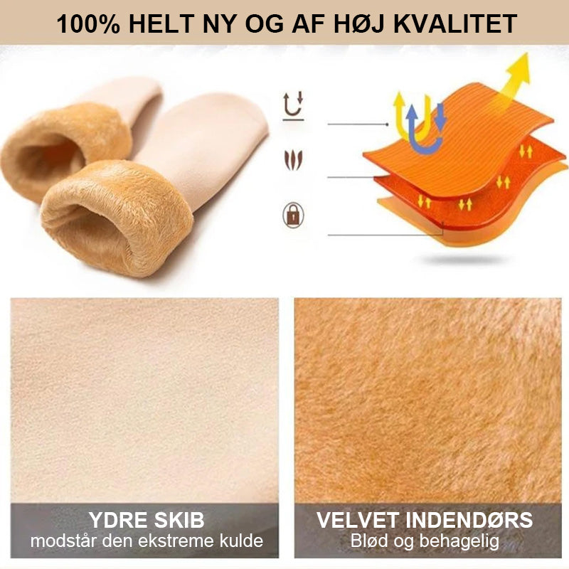 Fortykkelse vinter bløde fløjl  strømper