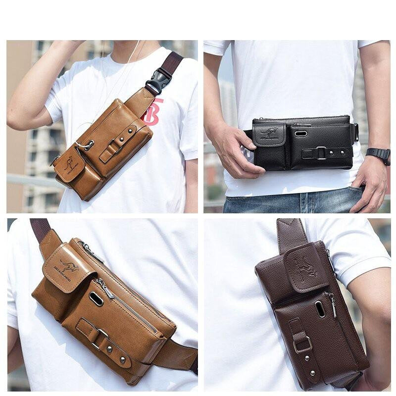 Mænds slynge taske Brysttaske