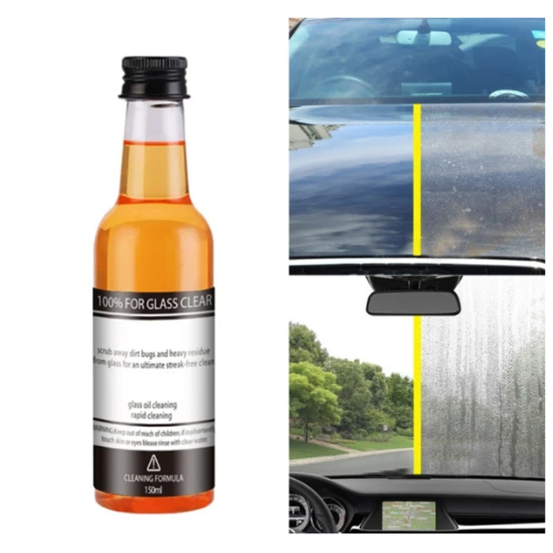 Oliefjernende middel til glas