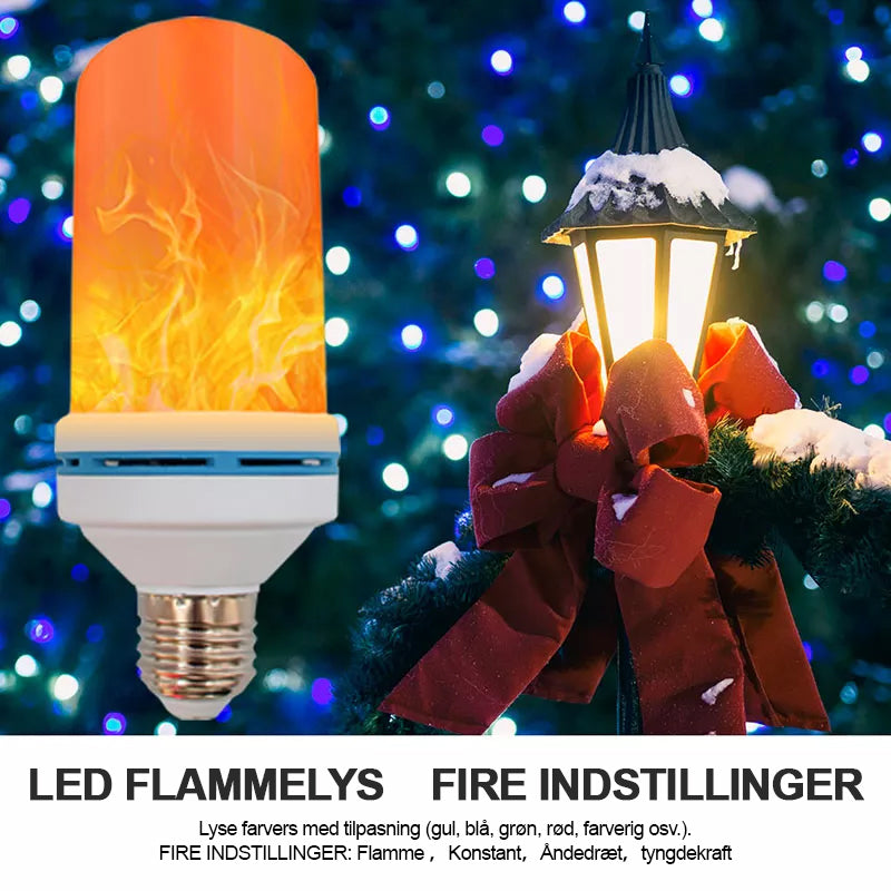 LED flamme pære med tyngdekraftsfølende effekt
