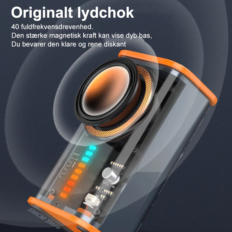 Gennemsigtig Mecha trådløs Bluetooth-højttaler