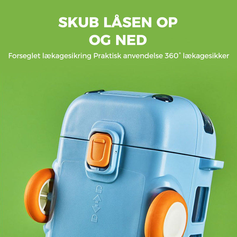 Praktisk drikkedunk i busform