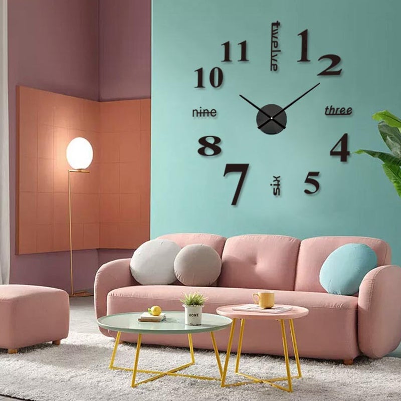 Moderne gør-det-selv-hulfrit vægur