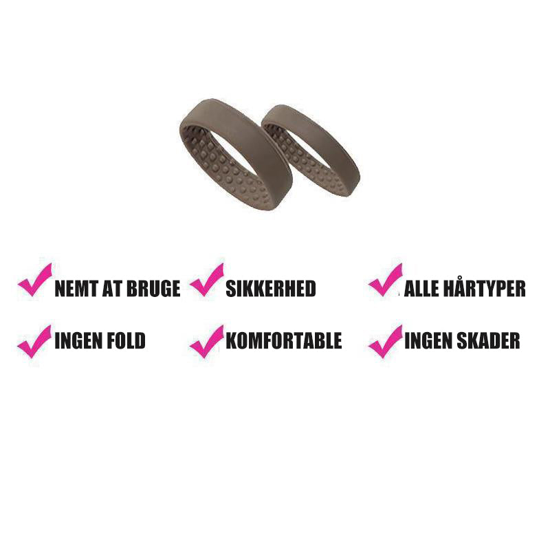 Foldbar silikone hårring