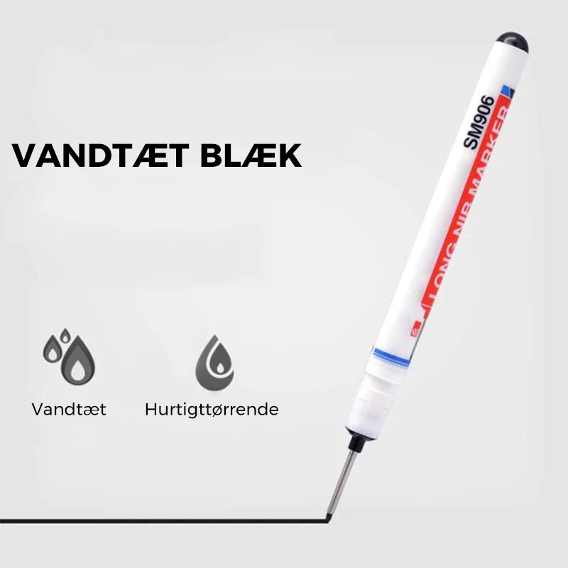Langskaftet multifunktionsmarkør til badeværelse og træbearbejdning