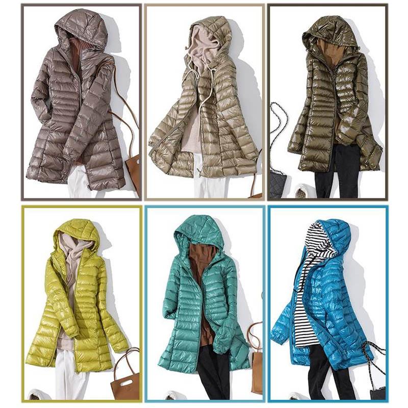 Letvægts mellemlang jakke til kvinder