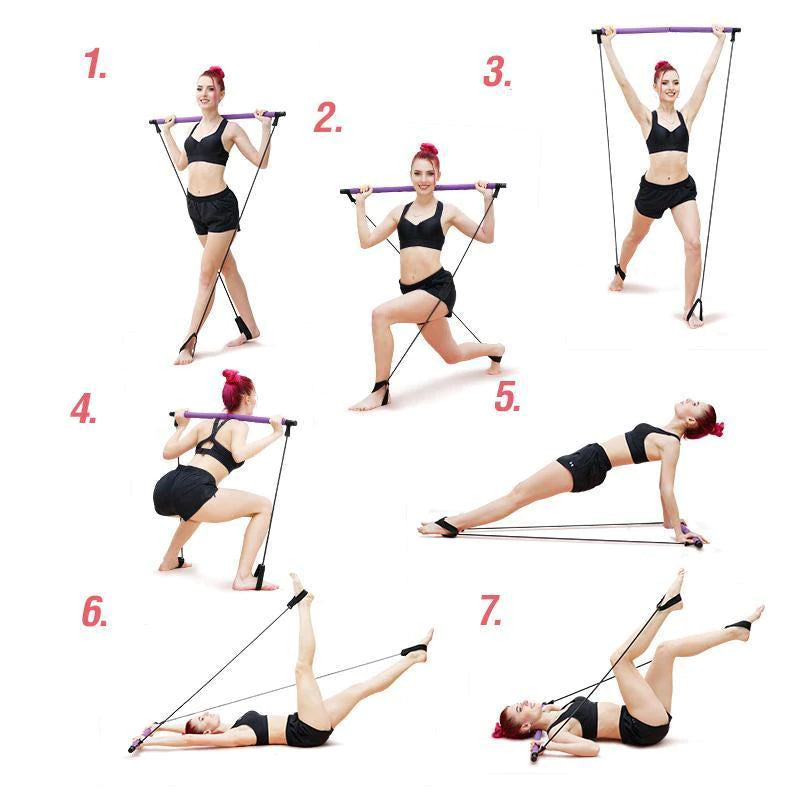 Bærbart Pilates Bar Kit