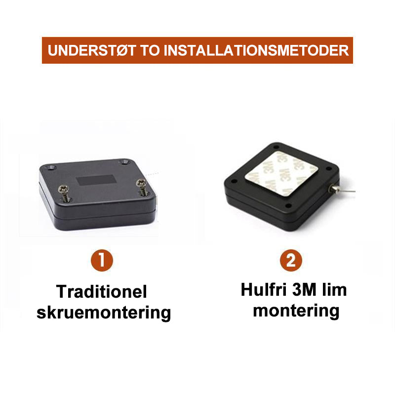 Automatisk sensor-dørlukker uden stansning
