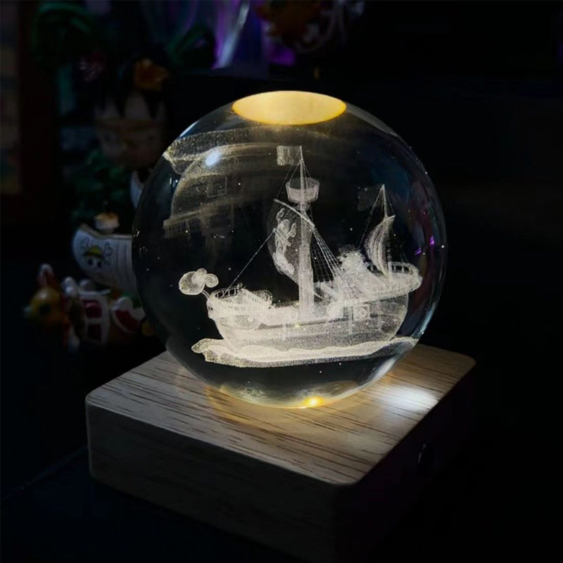 Crystal Ball Night Light Creative DIY Oppladbar Lighting Night Light