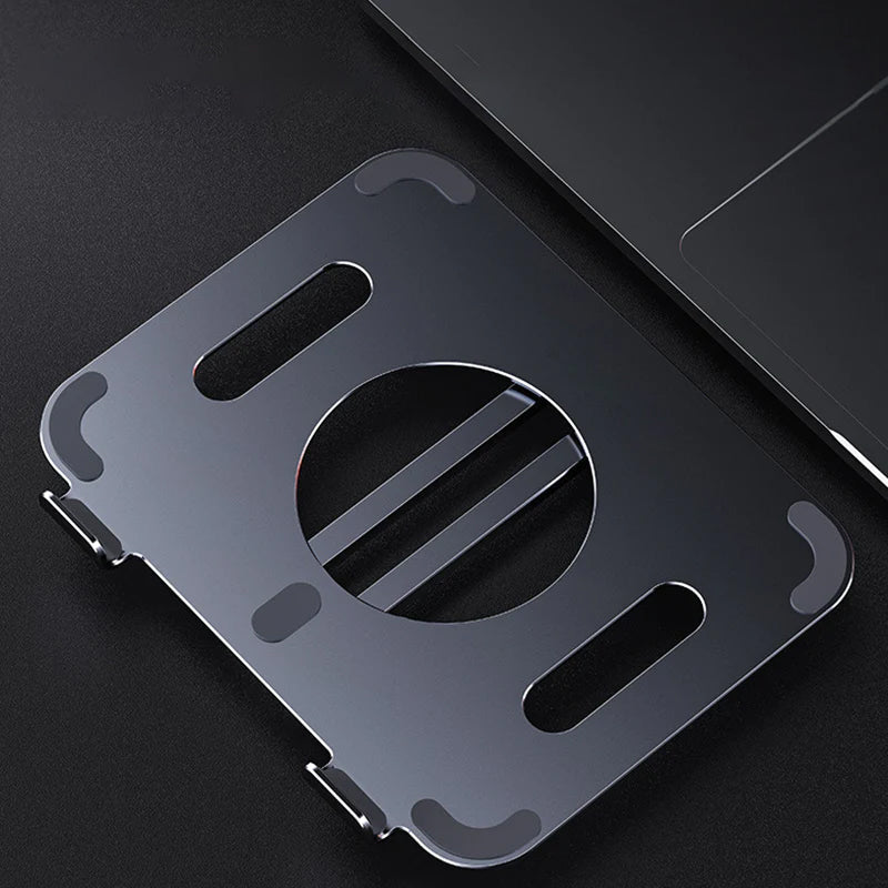 Foldbart og roterbart tablet og bærbar computerstativ i aluminiumslegering