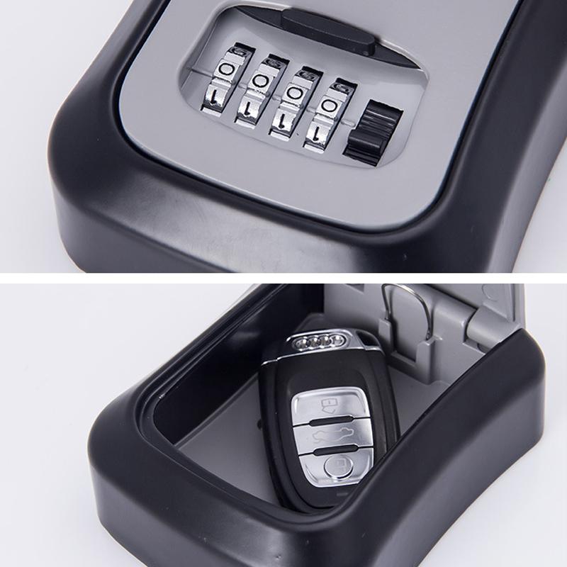 Vægmonteret nøgleboks med kodelås