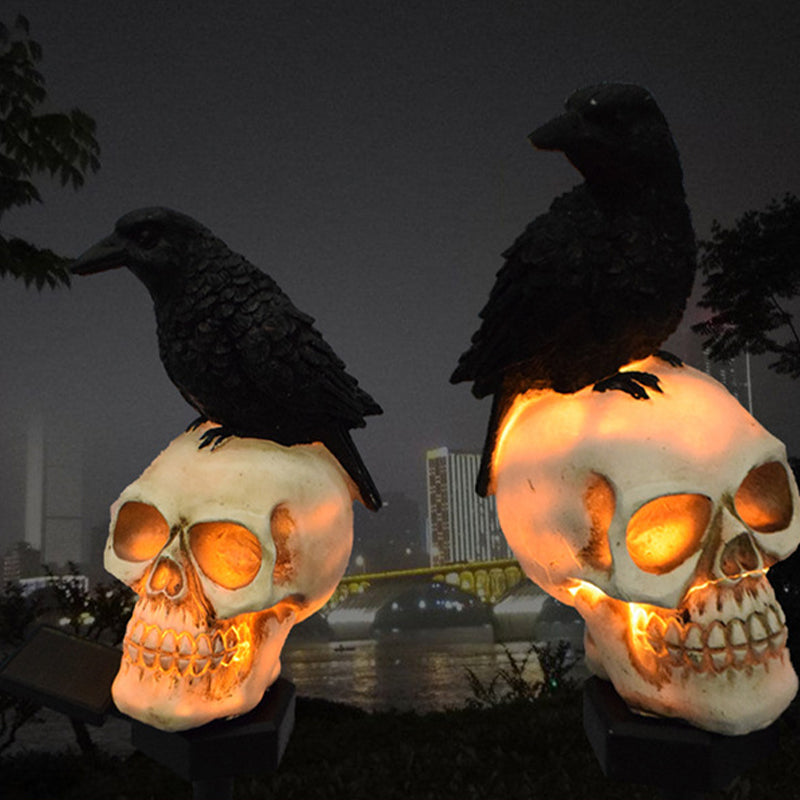 Solcelledrevne Kranie & krage Dekorative Halloweenlys