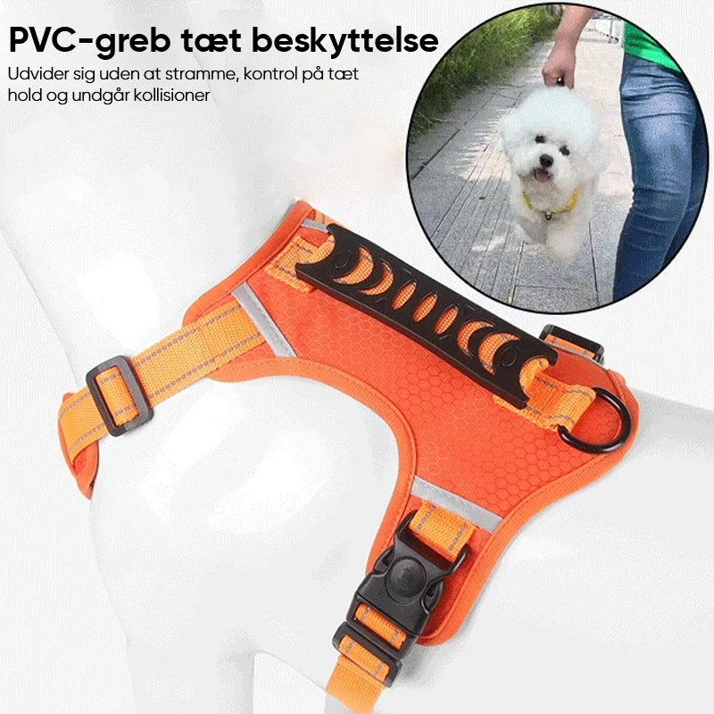 Reflekterende hundevest med sele