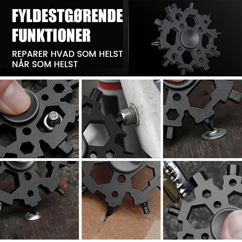 Multifunktionelt snefnugsformet Lommeværktøj