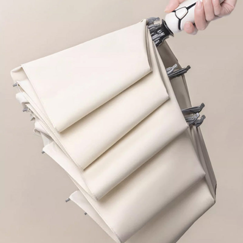 Trefoldig Selvåbnende og -lukkende paraply med spænde