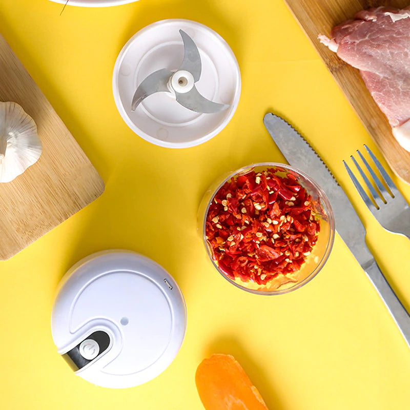 Praktisk mini foodprocessor