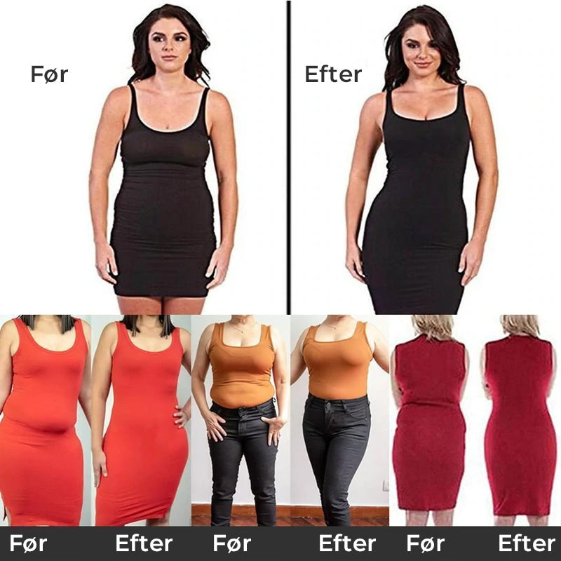 Højtaljede kropsformende bukser