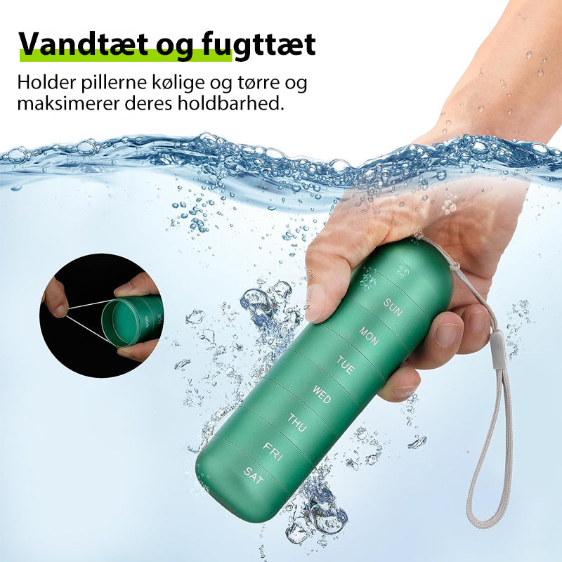 Praktisk 7 dages rejsepilleetui