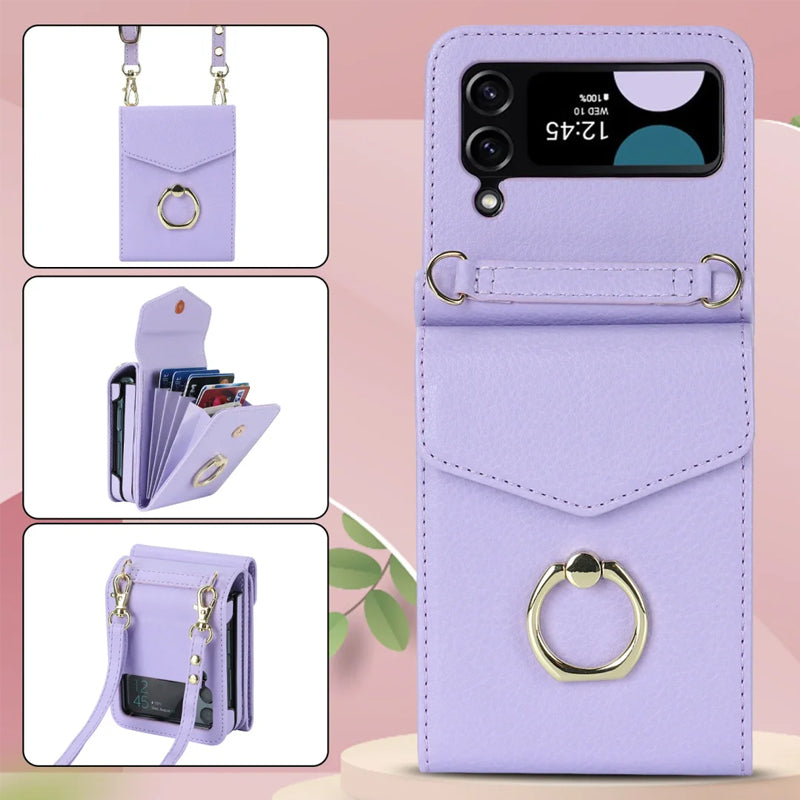 Z Flip5 Foldable Messenger Phone Case for Samsung Flip4
