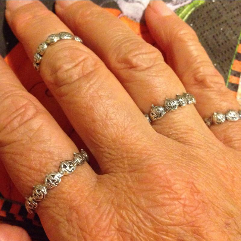 Retro Halloween græskar ring