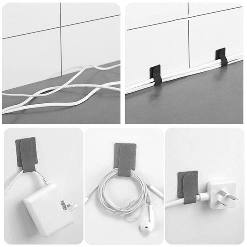 Selvklæbende velcro-kabelorganisator