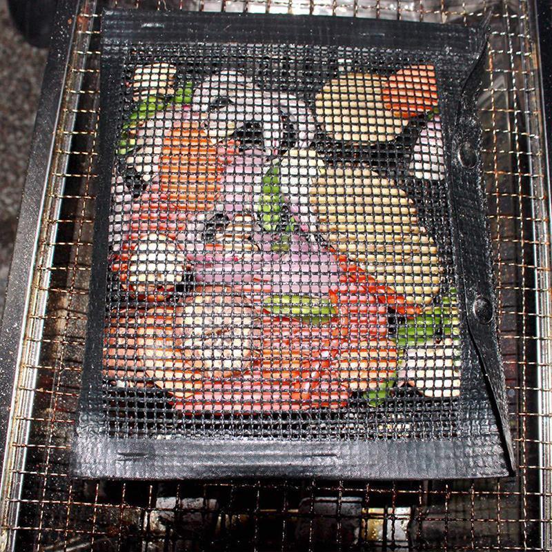 Genanvendelige non-stick BBQ Mesh Grill tasker